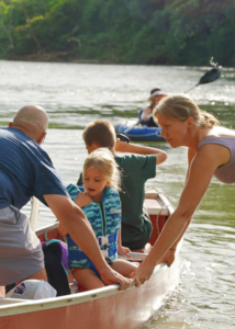 Kayaking down river - Carmelita