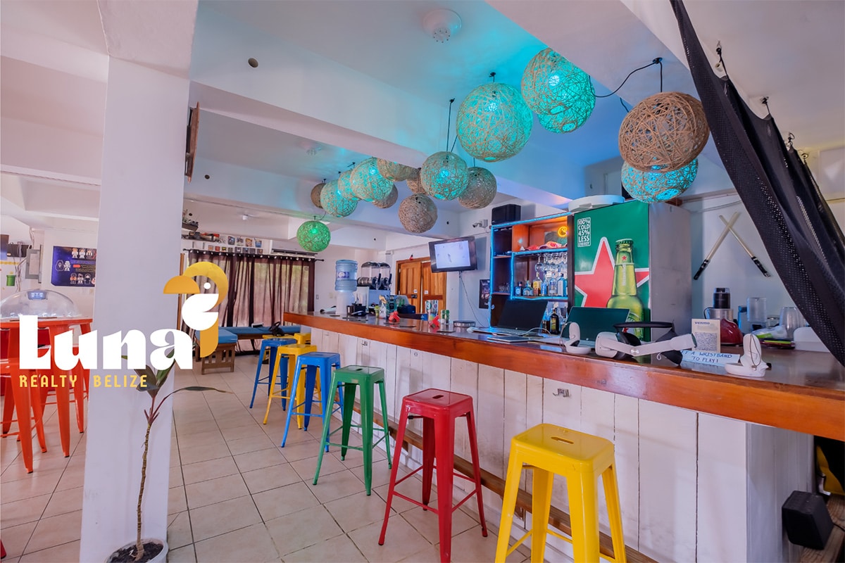 Family-Fun Arcade and Rooftop Lounge for Sale on Ambergris Caye, Belize