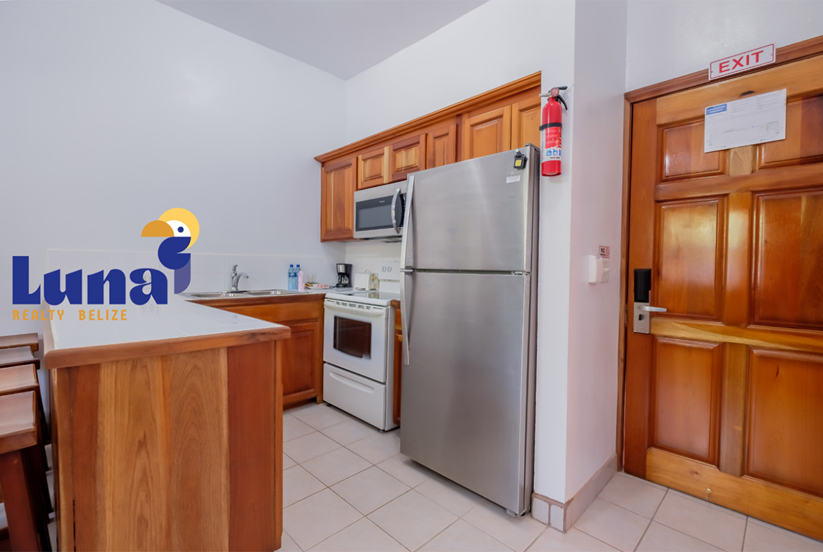 Kitchen and front door