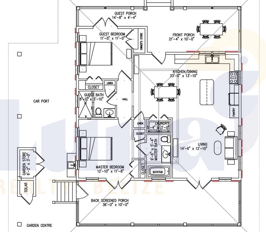 Casa Blanca - Floor Plan