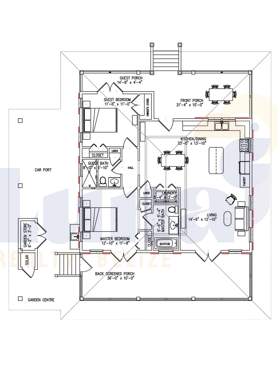 Casa Blanca - Floor Plan