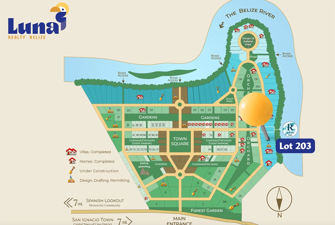 Lot 203 - Carmelita Gardens Map