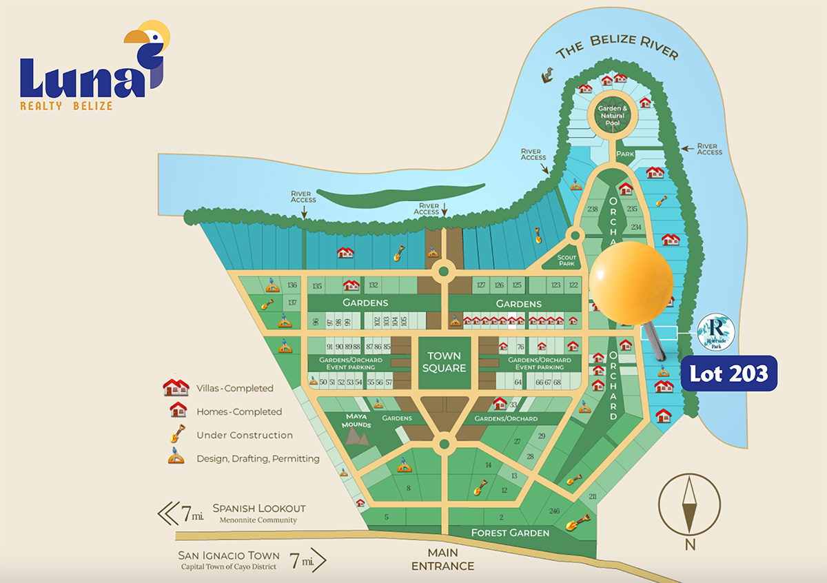 Lot 203 - Carmelita Gardens Map