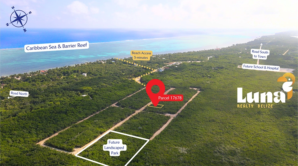 70% Financing Now Available for Ambergris Caye Land! – Parcel 17678