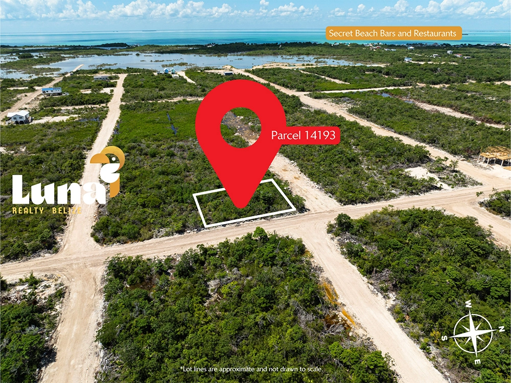 Corner Lot in West Caye Neighborhood at Secret Beach – Off-Grid, No HOA – Parcel 14193