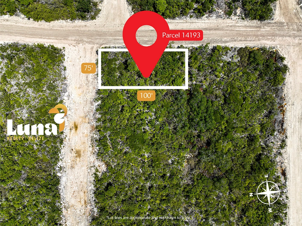 Corner Lot for Sale in West Caye Neighborhood at Secret Beach